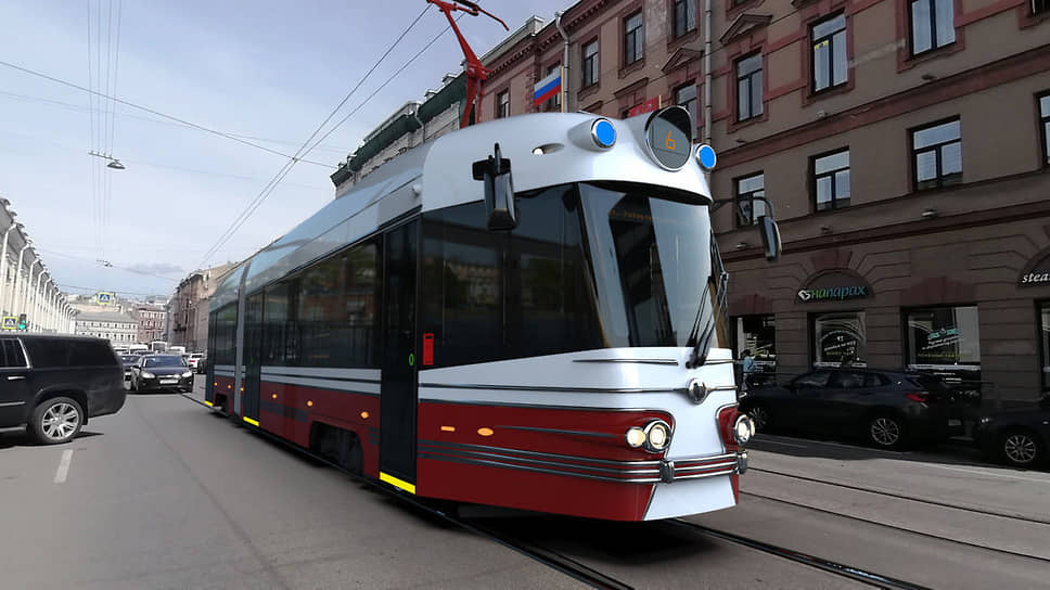 Экстерьер закупленной техники выполнен по мотивам модели ленинградского трамвая ЛМ-57