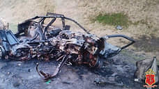Водитель Lada Priora сгорел в машине после столкновения со столбом в Ленобласти