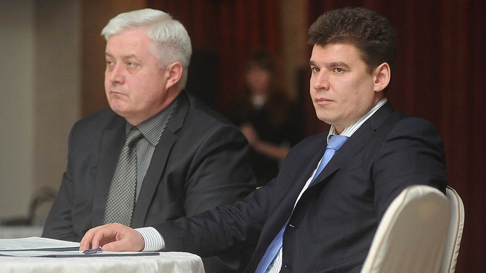 (слева) Сергей Дмитриев, технический директор компании «Дальпитерстрой»; Иван Романов, генеральный директор «Полис Групп»