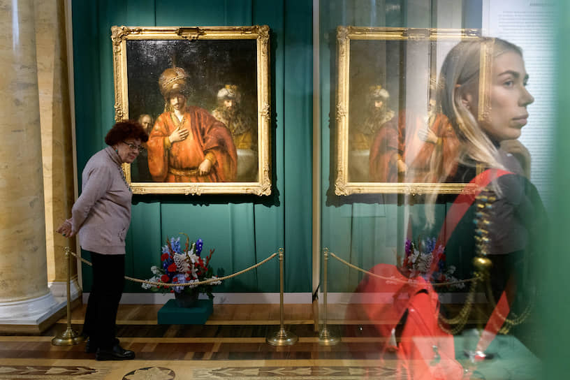 Церемония открытия выставки &quot;Падение Амана&quot;: Картина Рембрандта в зеркале времени&quot; в Аполлоновом зале Государственного Эрмитажа