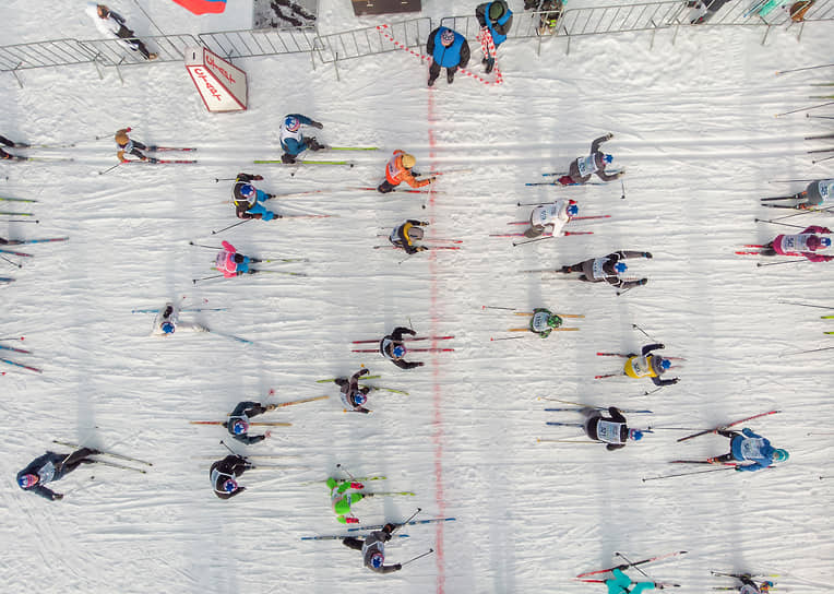 XXXIX открытая Всероссийская массовая лыжная гонка &quot;Лыжня России-2021&quot; в Выборгском районе 