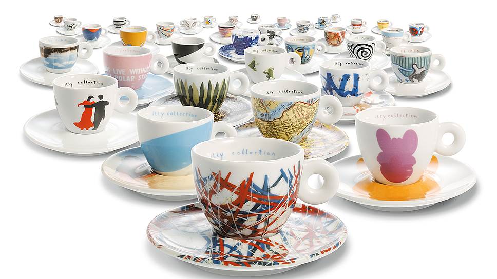 Коллекция кофейных чашек создается известными людьми для бренда ILLY в течение 20 лет
