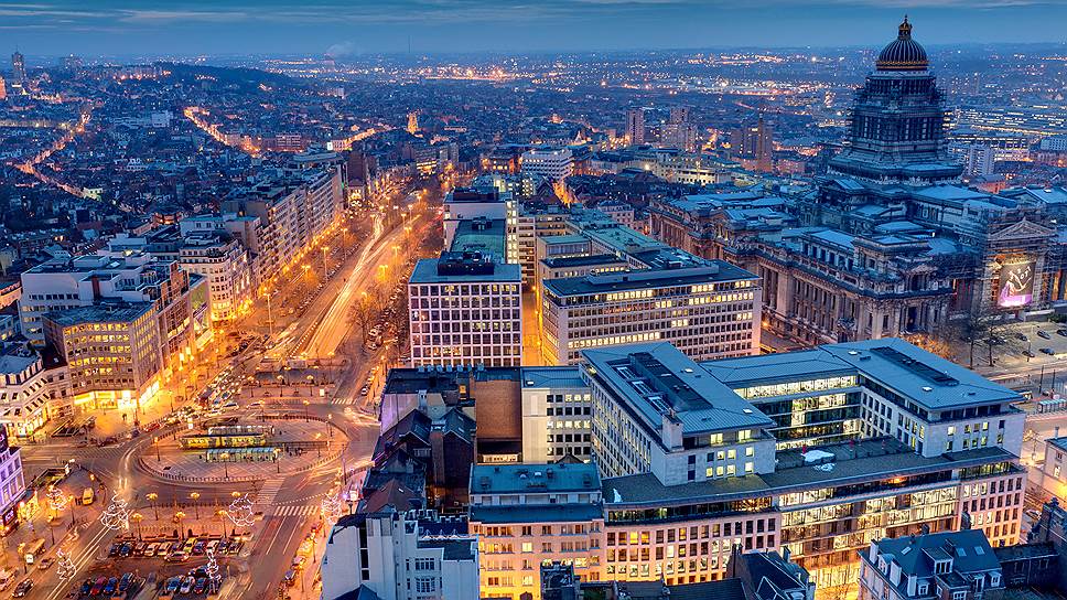 Так выглядит панорама Брюсселя, открывающаяся с верхних этажей отеля