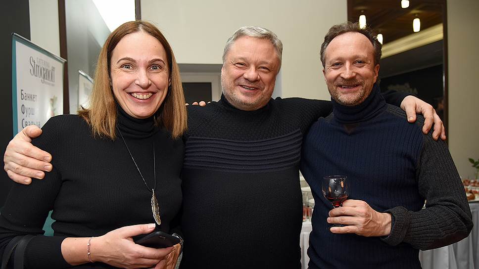 Шеф-редактор ИД SPN Ирина Тиусонина, рестораторы Леонид Грабар и Андрей Смирнов (слева направо)