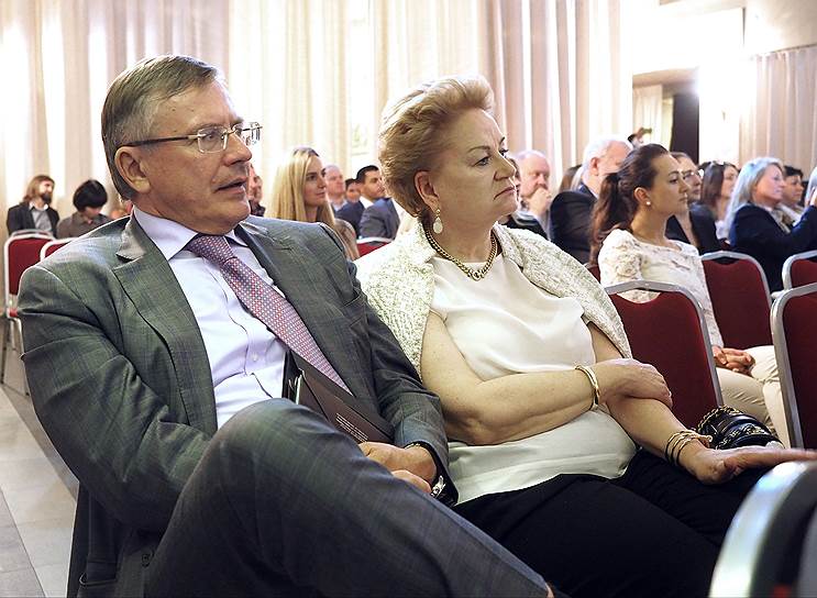 Генеральный директор компании «Полисан» Александр Борисов с супругой Ольгой