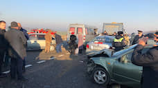 В Ставропольском крае девять человек пострадали в массовой автоаварии