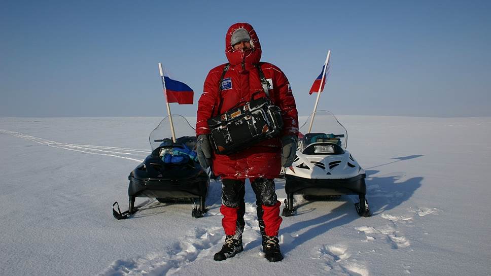 Известный российский путешественник, пилот-воздухоплаватель Валентин Ефремов. Экспедиция к Северному Полюсу.