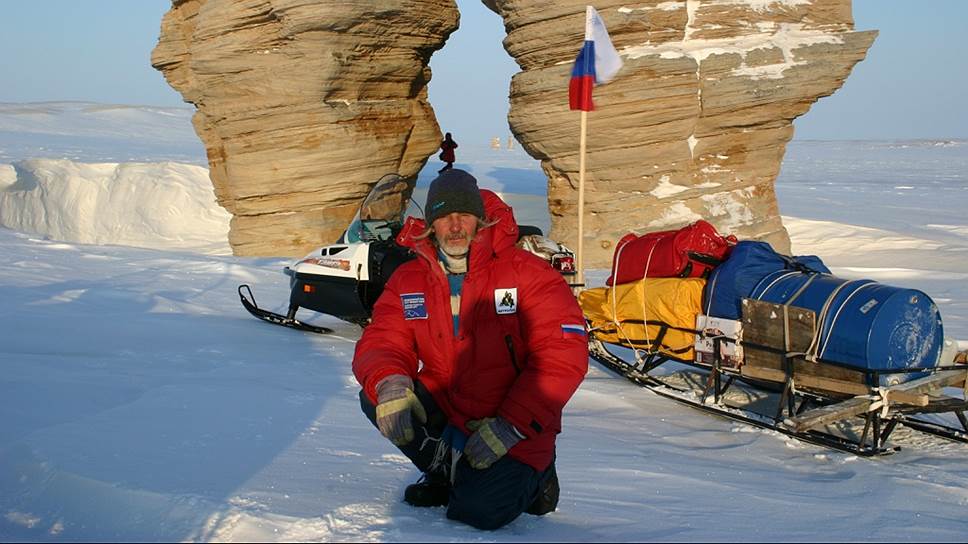 Известный российский путешественник, пилот-воздухоплаватель Валентин Ефремов. Экспедиция к Северному Полюсу.