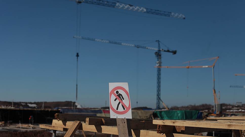 Площадка строительства стадиона к играм Чемпионата мира по футболу 2018 в Самаре