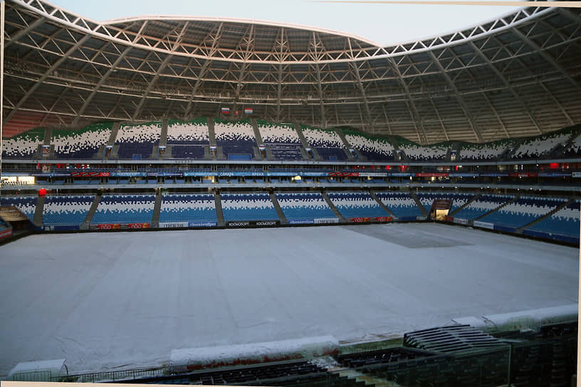 Космический облик имеет и стадион «Самара Арена», где проходили матчи ЧМ-2018.