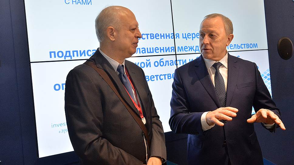 В начале года Валерий Радаев (справа) договорился о начале очередного этапа строительства химического завода