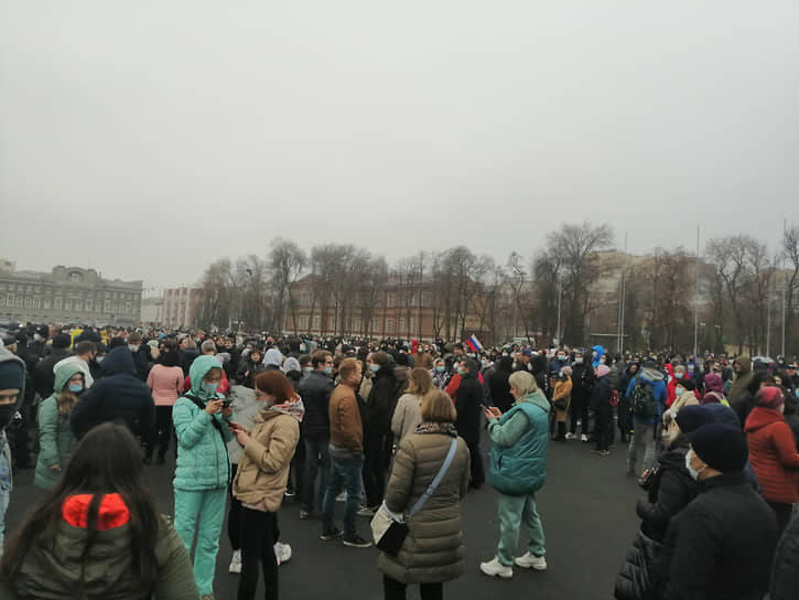 Протестная акция в Саратове прошла без вмешательства полиции