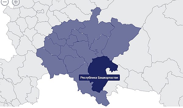 Карта приволжского региона