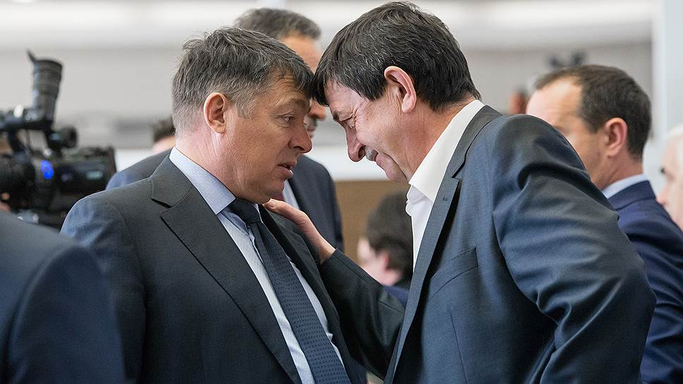 Депутат облдумы Игорь Алименко (справа) может уступить активы «Логус-Агро» своему коллеге Александру Князеву