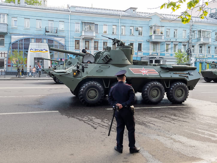 Репетиция парада Победы в Воронеже 7 мая 2021 года.