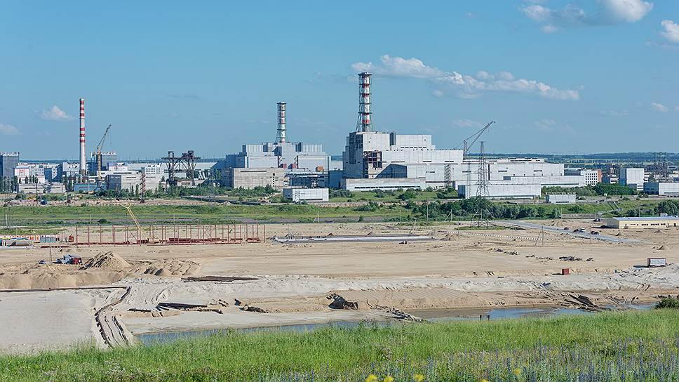Стройплощадка станции замещения АЭС-2 с реактором ВВЭР нового поколения.