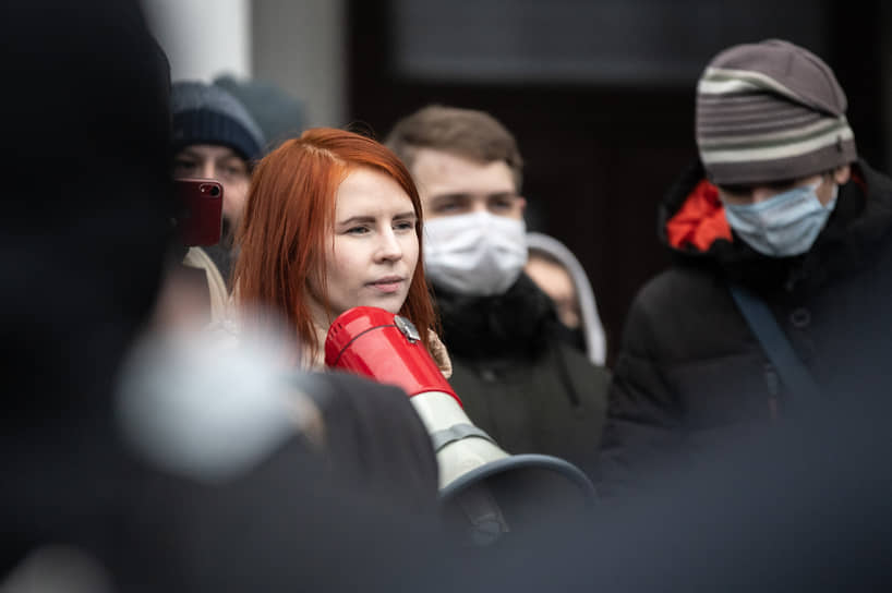 Митинг в поддержку политика Алексея Навального в Воронеже.