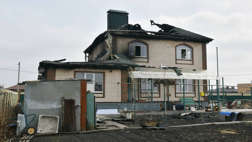 Жилой дом в Разумном, пострадавший от украинской атаки