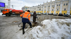 На дорогах Ярославля ведутся работы по ликвидации подтоплений