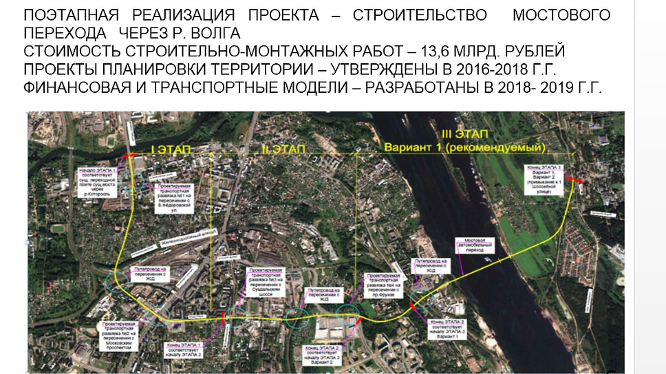 Третья очередь моста через волгу проект на карте