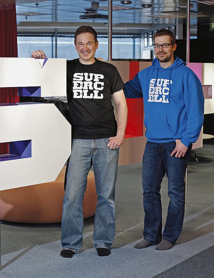 &lt;B>Игромаги&lt;/B>&lt;br>Соучредители Supercell Илкка Паананен (слева) и Микко Кодисойя играючи создали бизнес стоимостью $600 млн