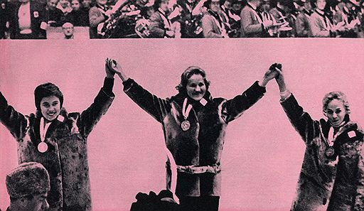 Шестикратная олимпийская чемпионка Лидия Скобликова (в центре) — самая титулованная конькобежка в истории