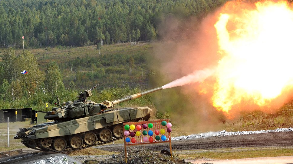 Танк Т-90 — обязательный экспонат крупнейших выставок вооружения