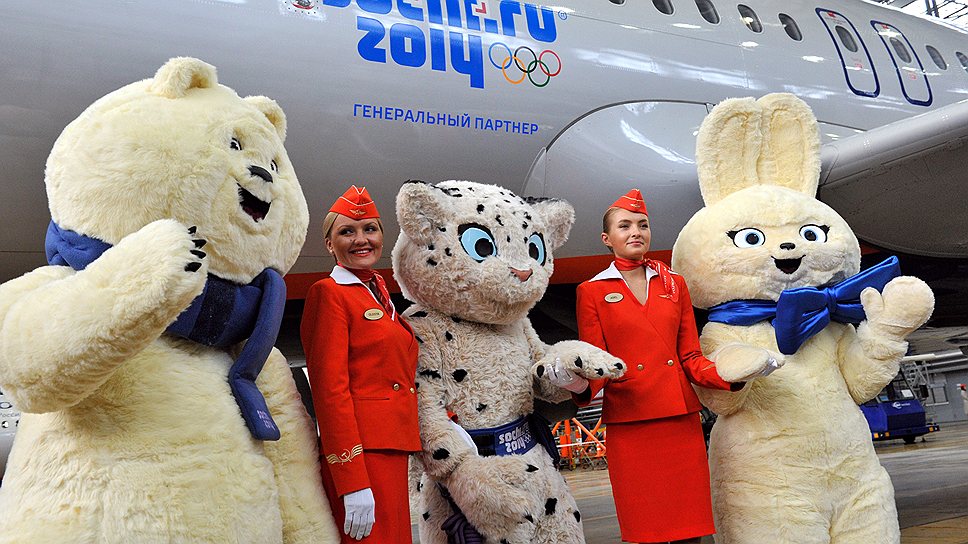 2012-й год. &quot;Аэрофлот&quot; представил самолет с символикой Игр в Сочи