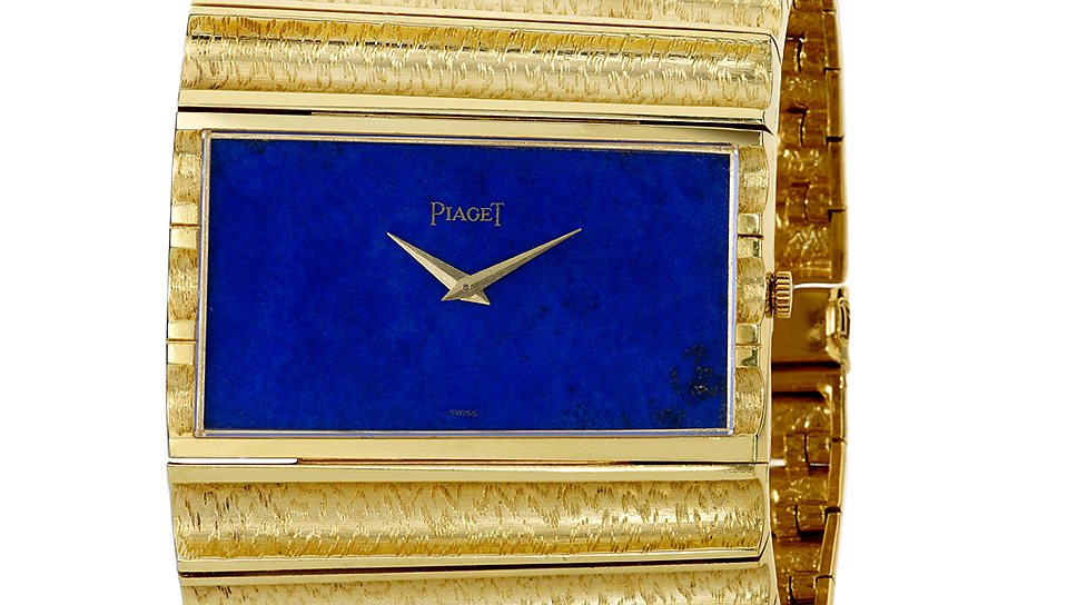 Piaget, золотые часы с лазуритом, 1970