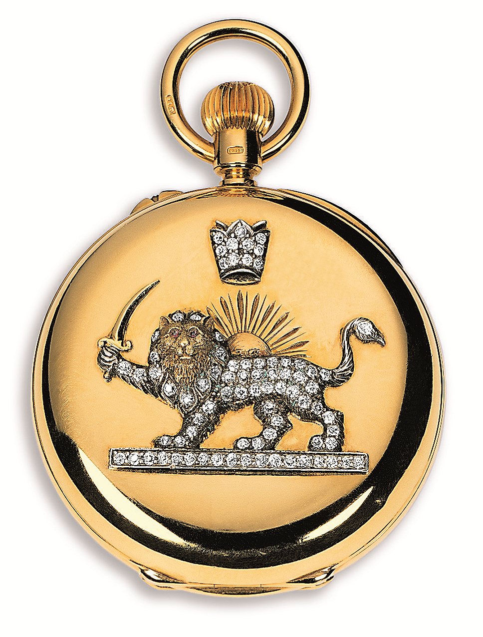 Audemars Piguet, золотые с бриллиантами карманные часы, 1883 

