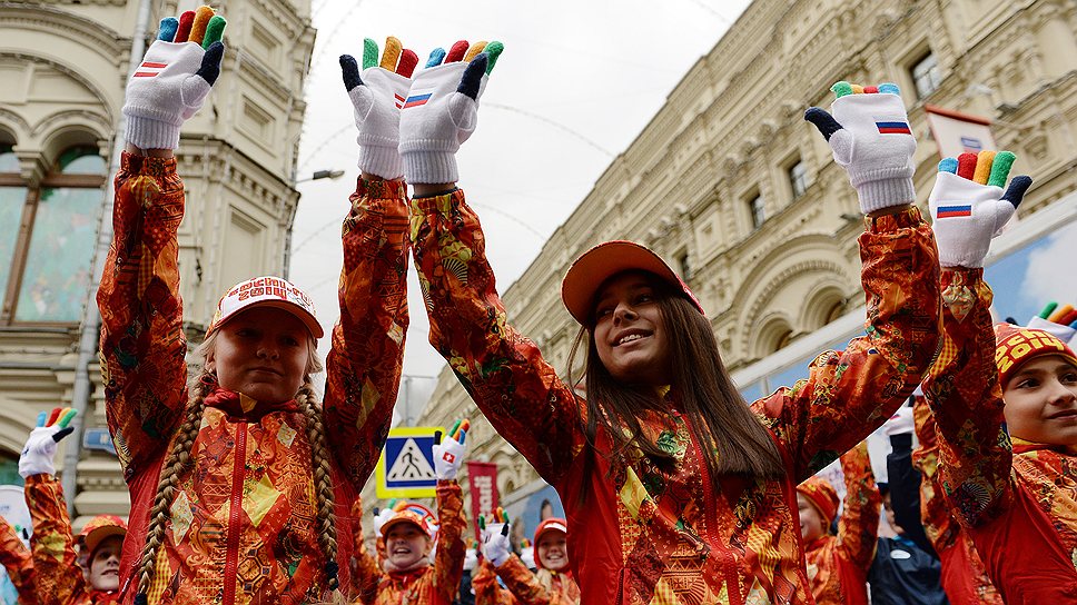 Олимпийская мода вышла на улицы Москвы 
