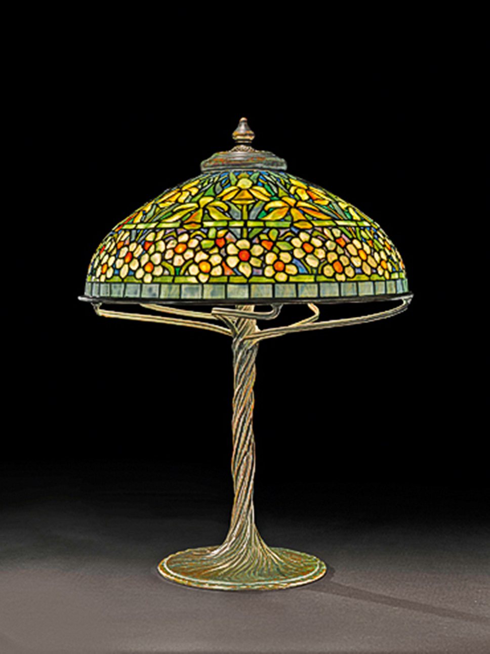 Лампа &quot;Нарциссы&quot;, Tiffany Studios, около 1905 года. Sotheby&#39;s, эстимейт $100-150 тыс. 
