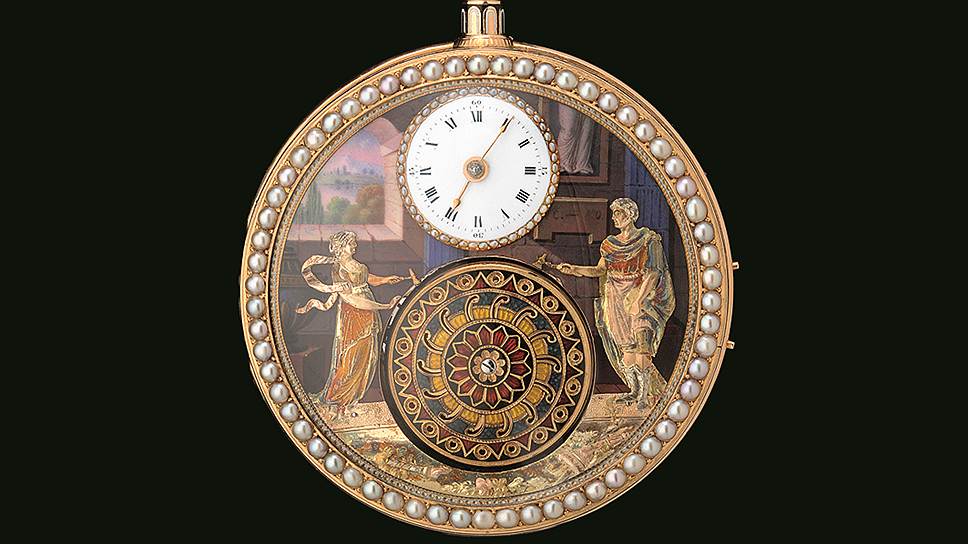 Карманные часы с эмалью, конец 1810-х 