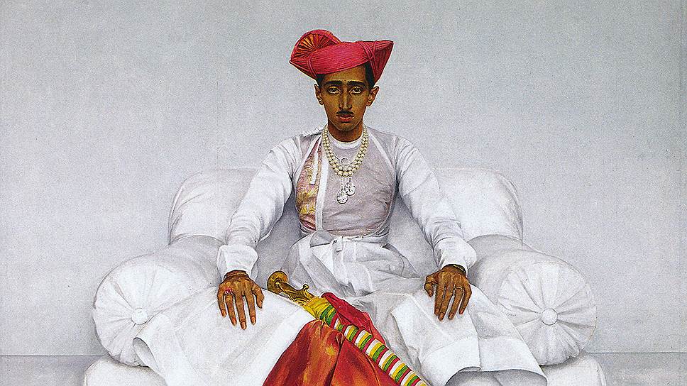 Портрет махараджи Индара в национальном костюме, Бернард Буте де Монвель, 1934 
