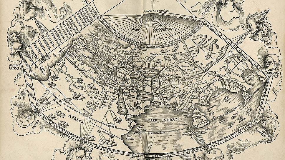 Географическая карта 15 века