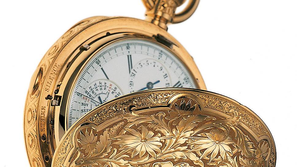 Карманные часы из золота 
