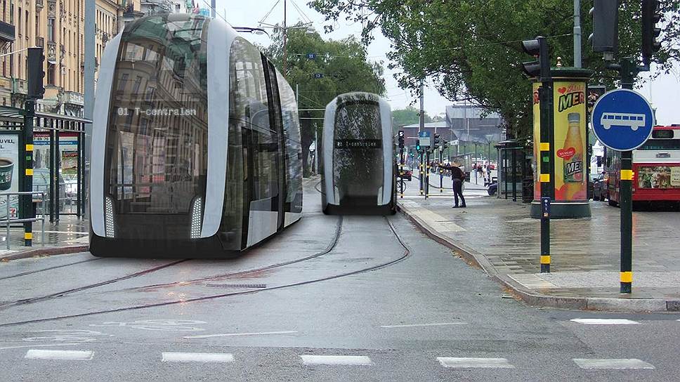 Трамвай без водителя. Трамвай Стокгольма. Трамвай будущего. Трамвай концепт. Двухэтажный трамвай будущего.