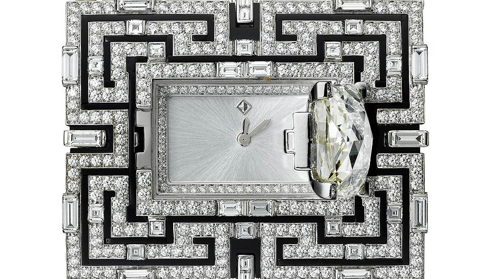 Часы L&#39;Heure Envoutee de Cartier, золото, бриллианты, жемчуг, оникс, Cartier 
