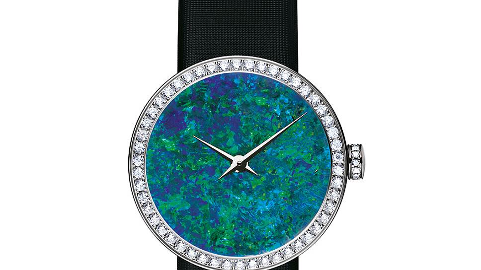 Часы La D de Dior, золото, бриллианты, опал, Dior 
