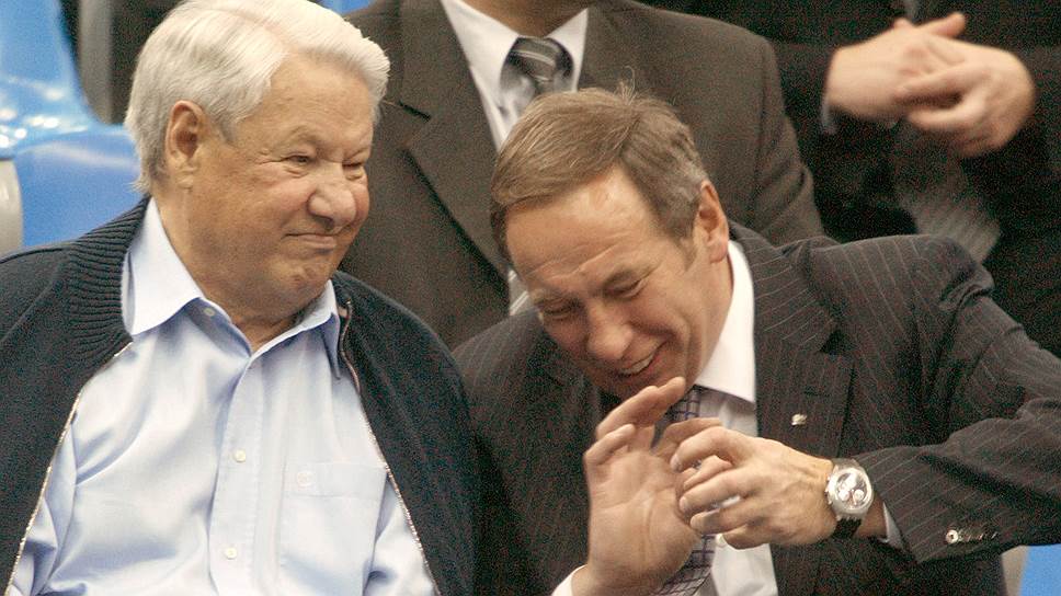 Шамиль Тарпищев (справа) и главный покровитель тенниса в России первый президент страны Борис Ельцин