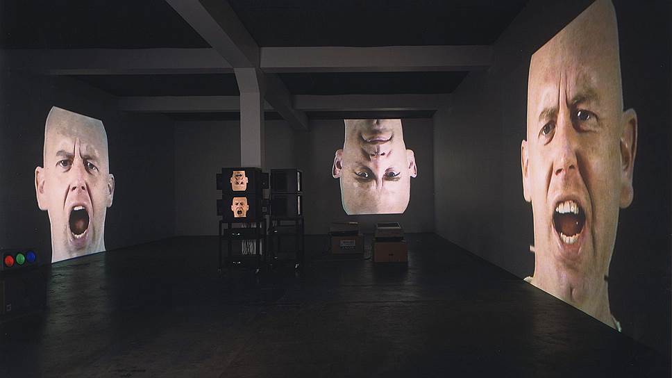Аудиовизуальная инсталляция Anthro/Socio, 1991 год