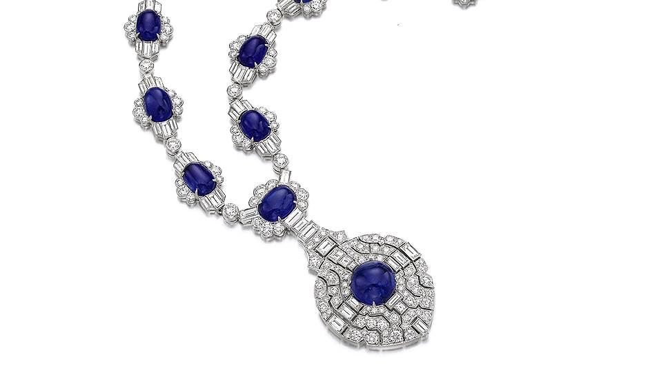 Колье Bulgari, сапфиры, бриллианты, эстимейт $300-500 тыс., Sotheby`s Magnificent Jewels &amp; Noble Jewels 
