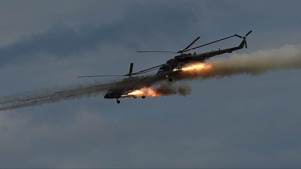 Вертолеты МИ-ВМТШ выступают на 10-й международной выставке RUSSIA ARMS EXPO 

