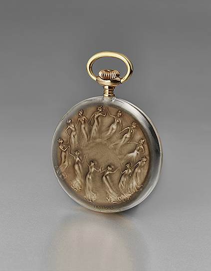 Карманные часы, созданные Жоржем Фавром-Жако совместно с Рене Лаликом, 1910 год 

