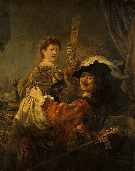 &quot;Автопортрет с Саскией в образе блудного сына&quot; (Блудный сын в таверне), 1635