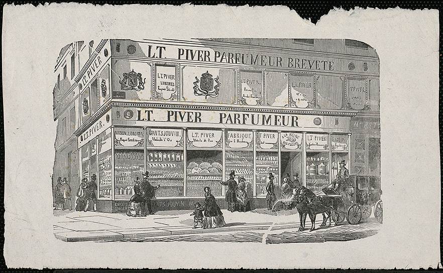 Парижский бутик Луи Туссена Пиве, одного из самых первых парфюмеров 

