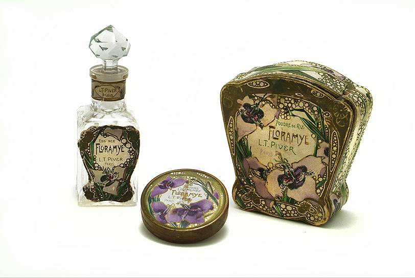 Флакон и упаковка аромата Floramye парфюмерного дома L.T. Piver, 1905 год 
