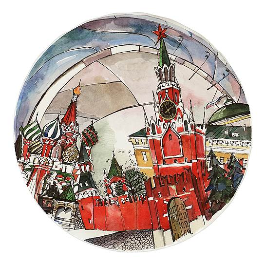 Декоративная тарелка из коллекции &quot;Московия Dream&quot;. Керамика. Mateo 
