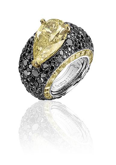de Grisogono, кольцо High Jewellery, белое золото, бриллианты 