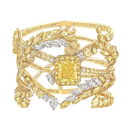 Chanel Fine Jewelry, браслет Fete des Moissons, белое и желтое золото, бриллианты 
